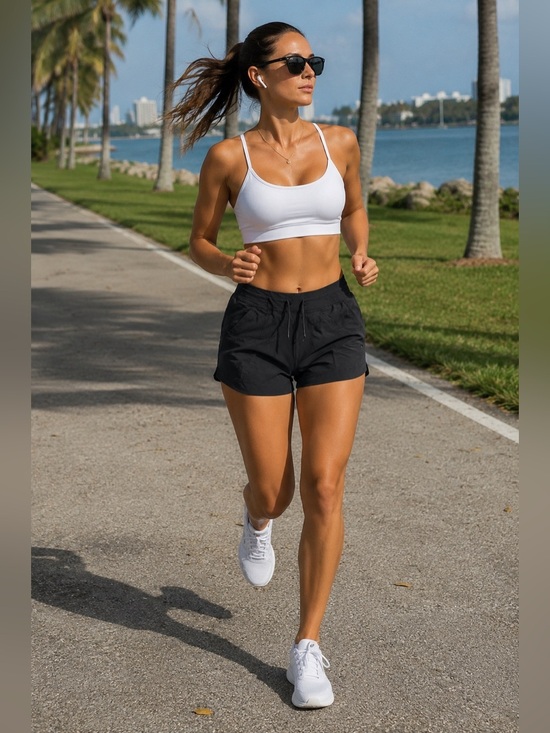 Athletic Works Pants - 🖤 Women’s Black Athletic Casual Shorts with Drawstring Waist 🖤size XS